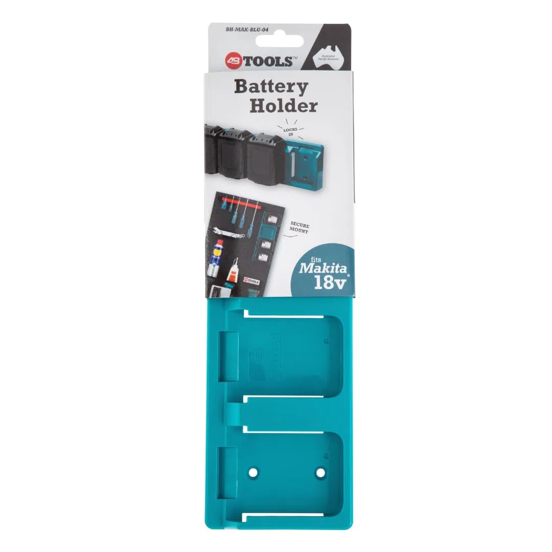 Soporte de Pared para baterías Makita de 18 V, Montaje fácil, Ideal para Taller o Furgoneta, con Plantilla de fijación