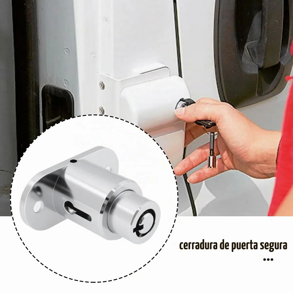 Kit de cerradura de puerta de seguridad de The Lord of the Tools con 2 llaves, reemplaza 98656-457, compatible con Fiamma