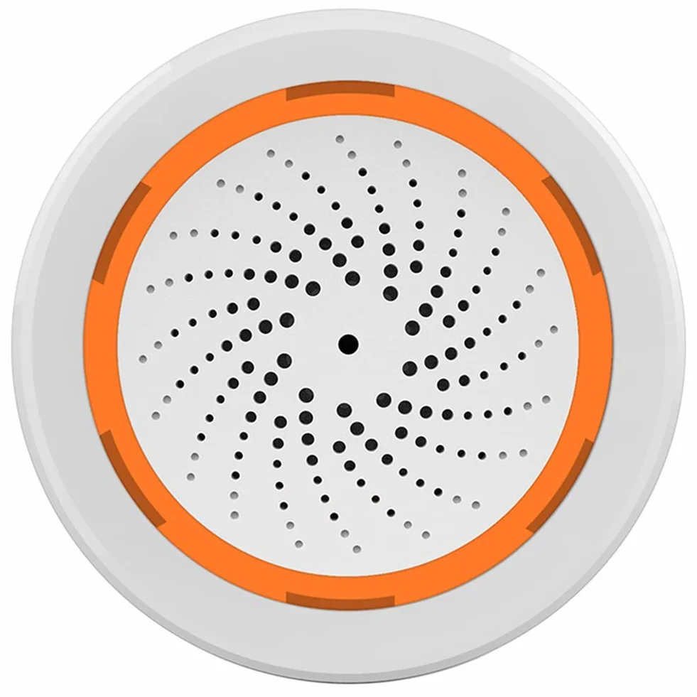Neo Sensor de Sonido y Luz ZigBee 90DB Tuya Smart Life Alarma Sirena Integrado