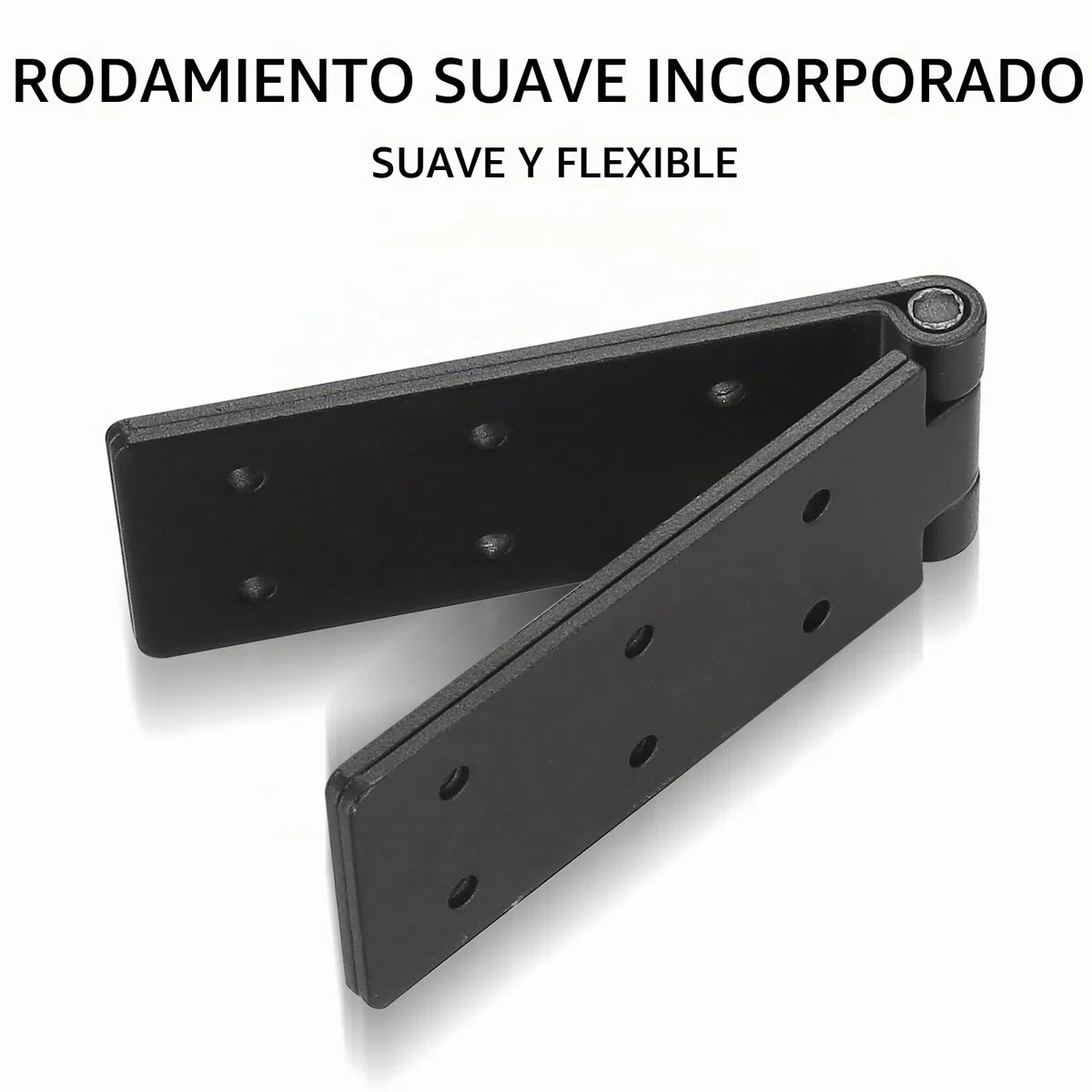 Bisagra Plegable para Puerta y Cajón, 4 Unidades - Bisagra de Metal Negro para Muebles, Resistente para Puertas de Madera y Jardín