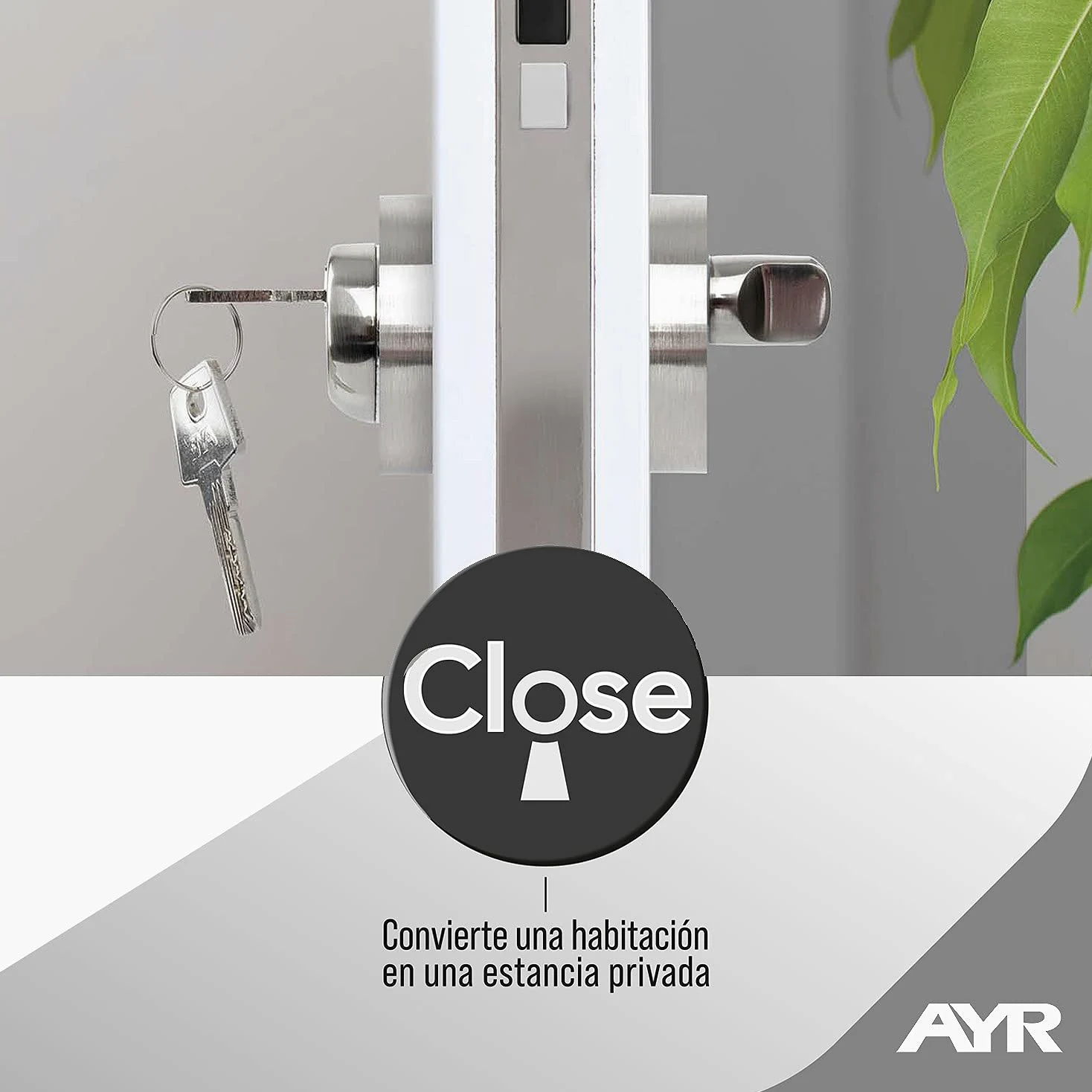 Convierte una habitación en una estancia privada. 103-50 CM CLOSE. Níquel satinado