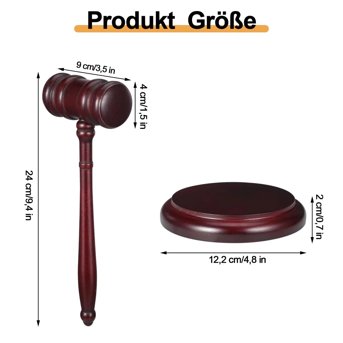 Subasta Martillo Conjunto, Mazo de Juez de Madera, Mazo de Juez de Madera, Mazo de Juez de Madera, Mazo de Juez de Madera con Base, para Reuniones de Subastas de Estudiantes, Abogados y Jueces