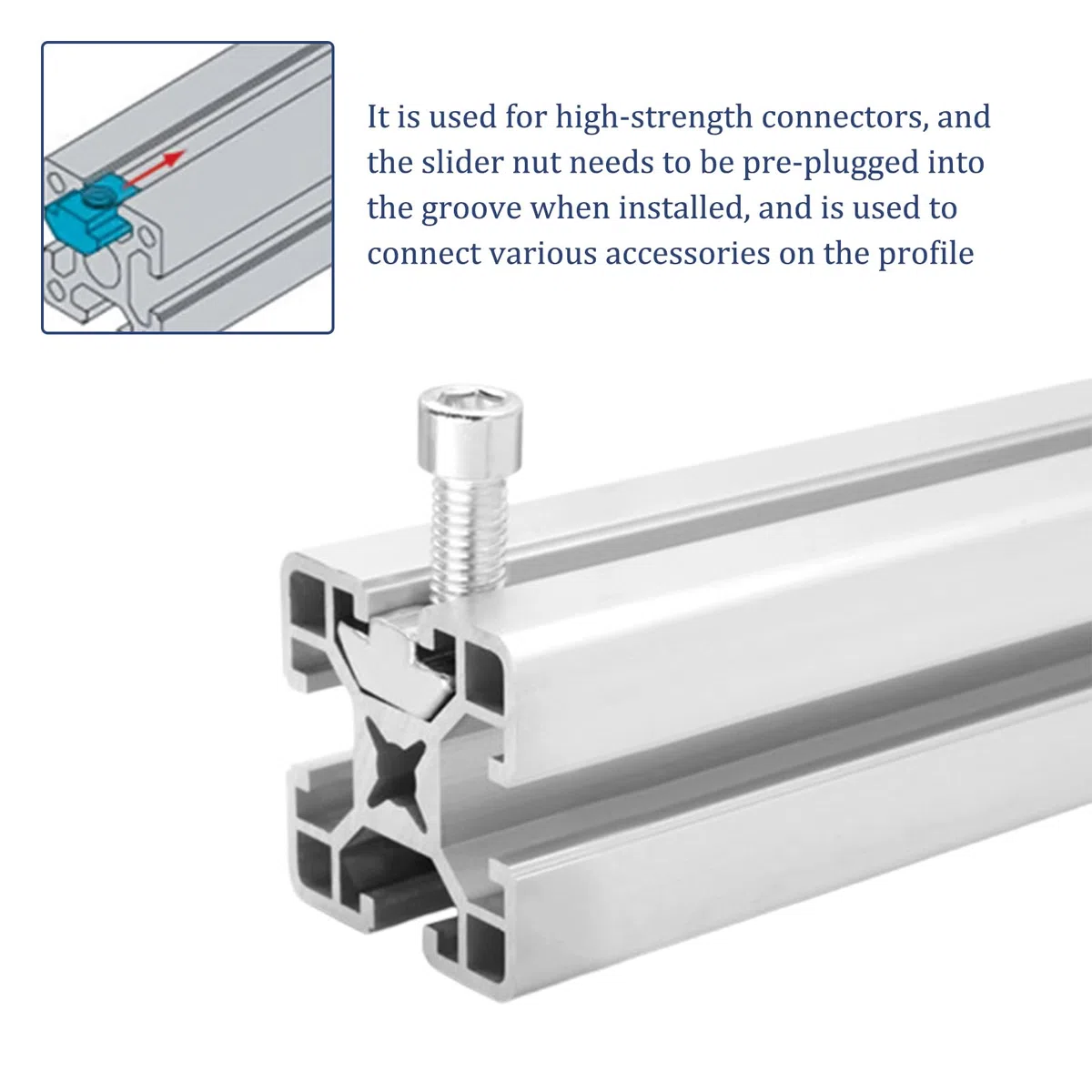 Zimoer 200 Piezas Tuercas Deslizantes y Tornillos, M5 Tuercas de T-Ranura, T Tuerca de Acero Carbono, Tuerca de Martillo Ranura en T para Ranura de Extrusión Perfil Aluminio Estándar de Serie 2020