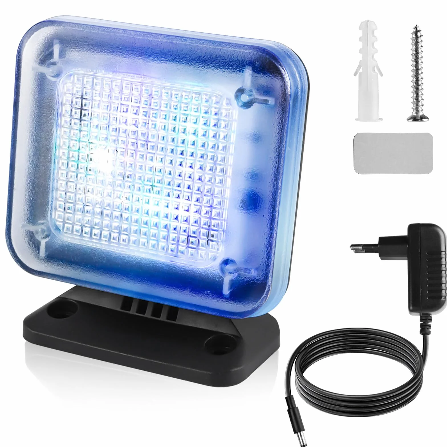 Aicharynic Simulador de TV LED: 1 Conjunto Simulación de Luz Protección contra Robos, TV Falsa para Seguridad en el Hogar, Ideal para Sala de Estar, Dormitorio (85mm*35mm*90mm)