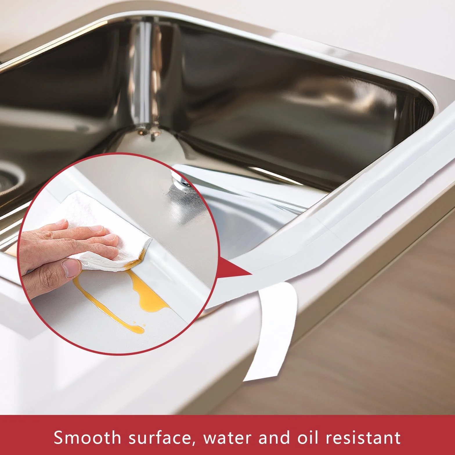 3 Rollos Cinta Selladora Impermeable, Cinta Baño Selladora, Cinta de Sellado Autoadhesiva, Antimoho Cinta Selladora Baño para Cocina, Lavabo, Baño, Aseo, Esquinas de Pared