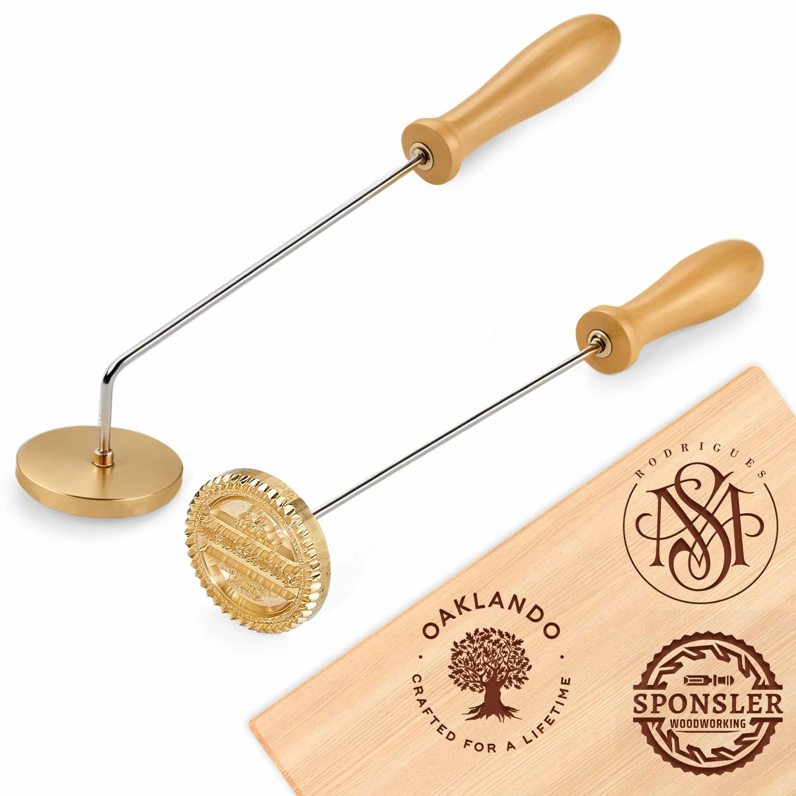 Hierro de marca personalizado para madera, sello personalizado de hierro para carpintería, barbacoa y manualidades, crea diseños únicos o texto en artículos de madera, perfecto para artesanos