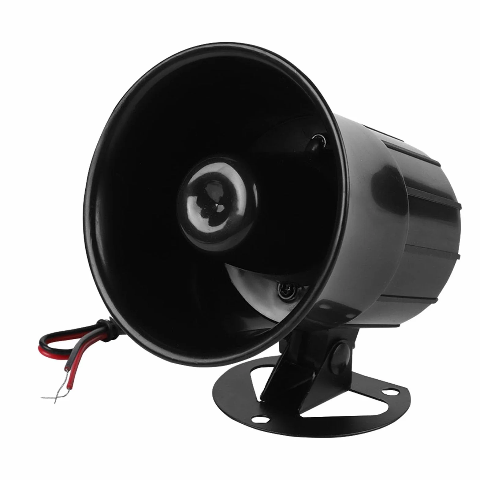 Sirena 120Db 12V Altavoz Alarma Exterior 115Db DC 12V Alambre Bocina Fuerte Alarma Sirena Electrónica de Coche para Seguridad Al Aire Libre