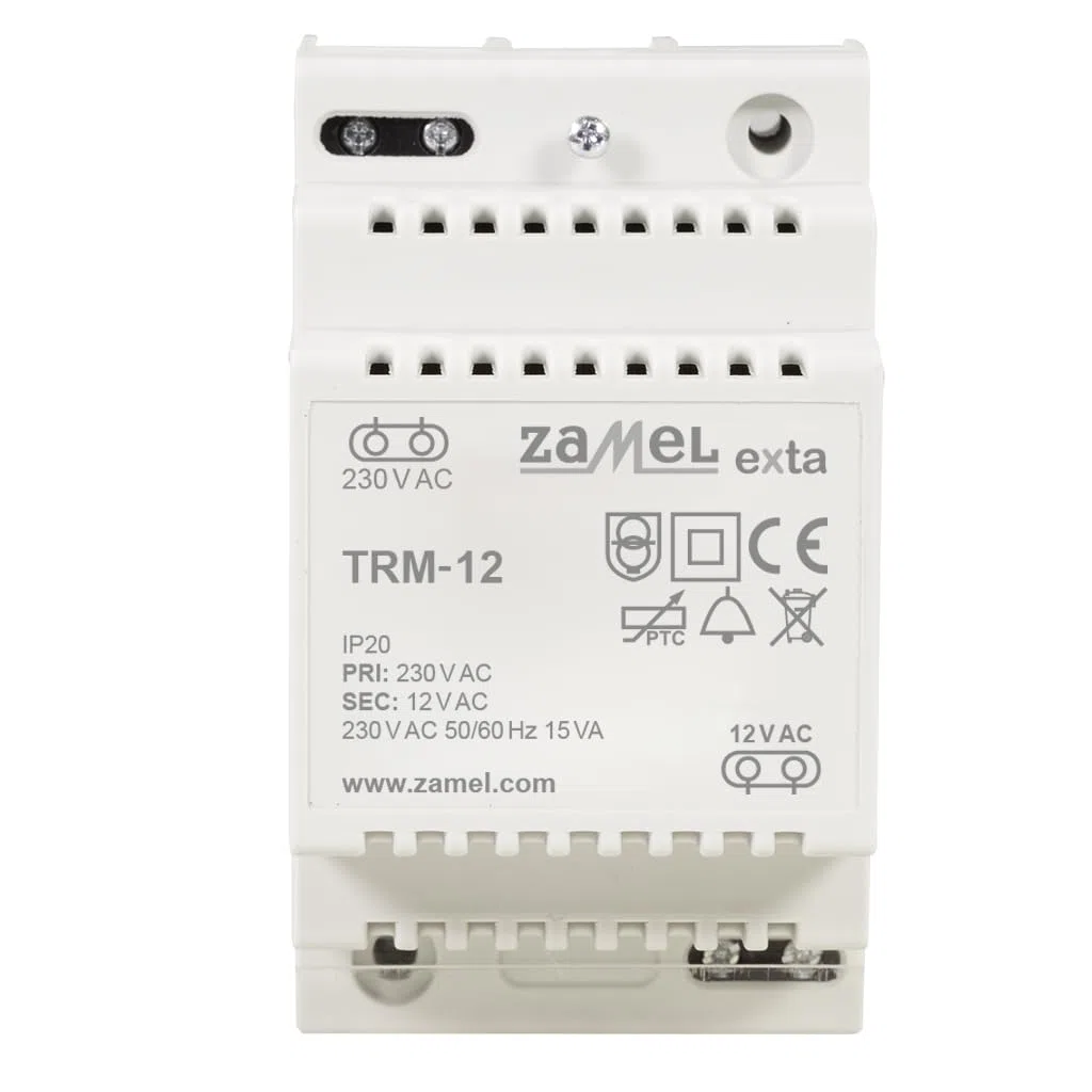 zaMel Transformador de Timbre TRM-12 12 V/CA 1,25 A