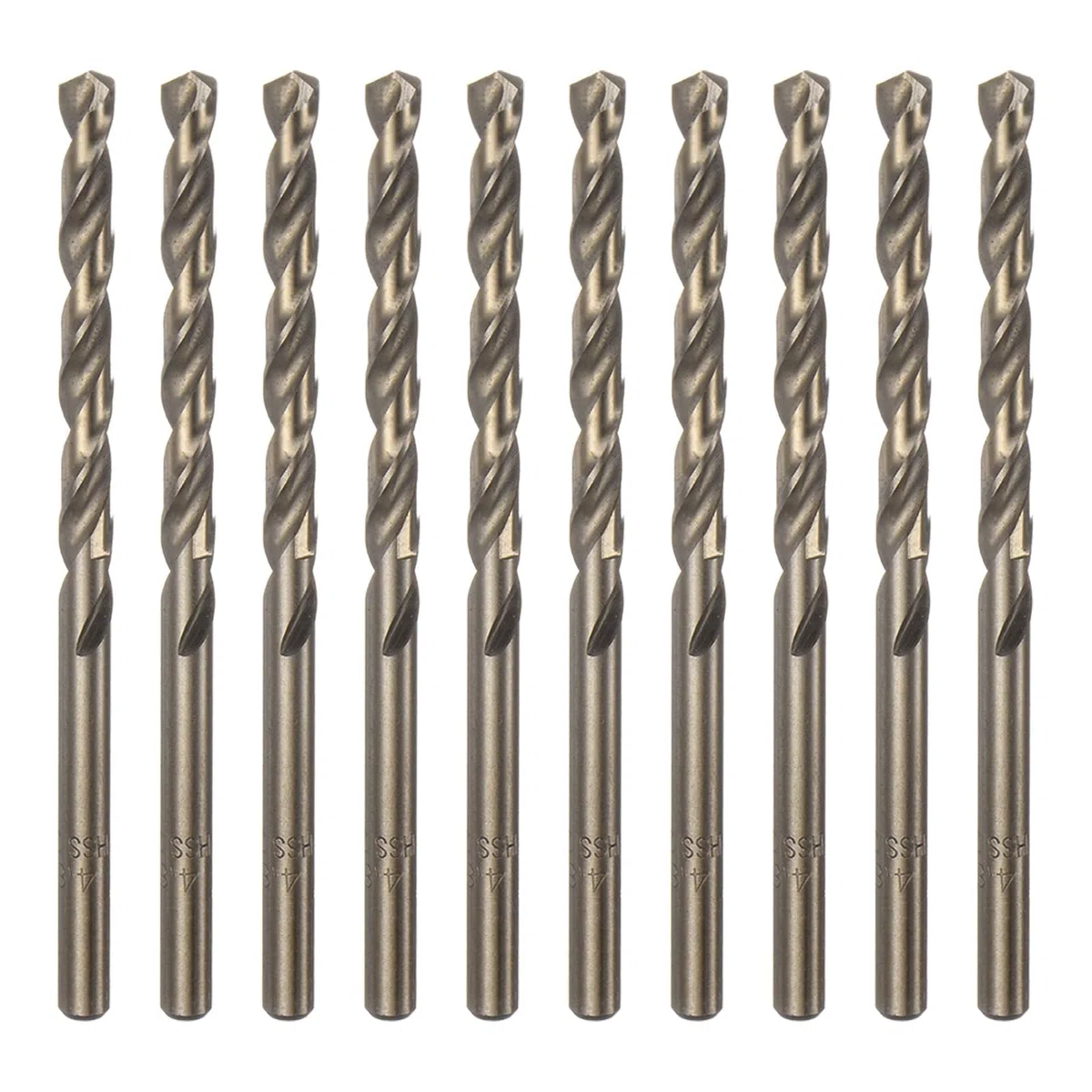QUARKZMAN 10 Piezas Barrenas Helicoidales de Cobalto de 4.8 mm/0.189" de Acero de Alta Velocidad M35 HSS para Taladrar Acero Inoxidable Cobre Madera Plástico Otros Materiales Duros