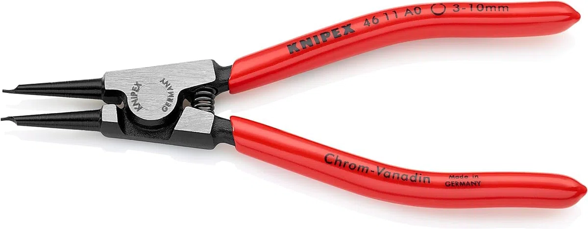 KNIPEX Alicate para arandelas para arandelas exteriores de ejes recubiertos de plástico 140 mm, 46 11 A0