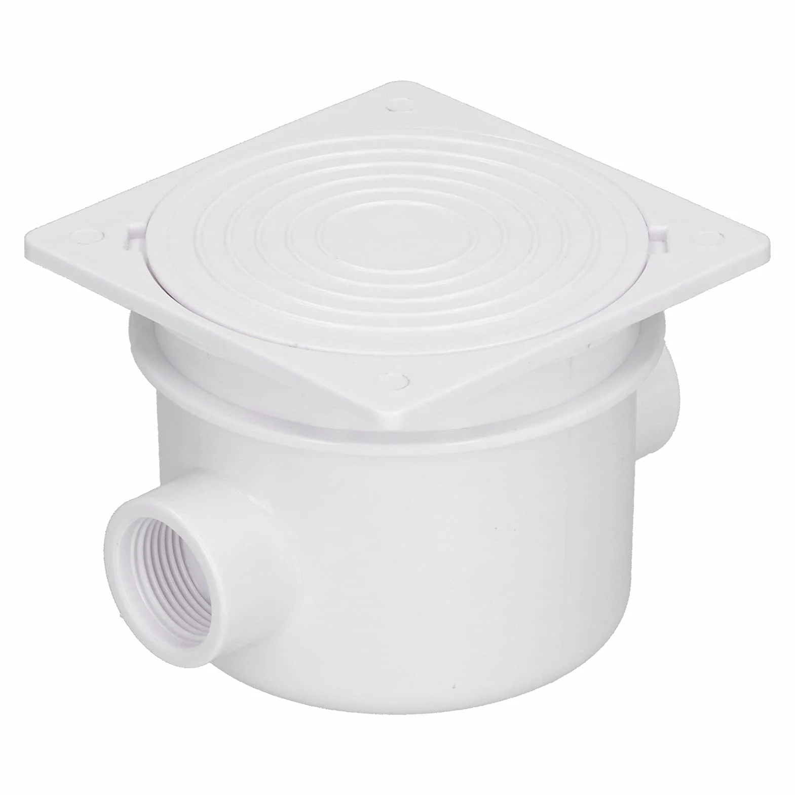DEWIN Caja de Conexiones A Prueba de Agua, Caja de Conexiones de Luz Subacuática Blanca Caja de Conexión de Cable de Piscina A Prueba de Polvo
