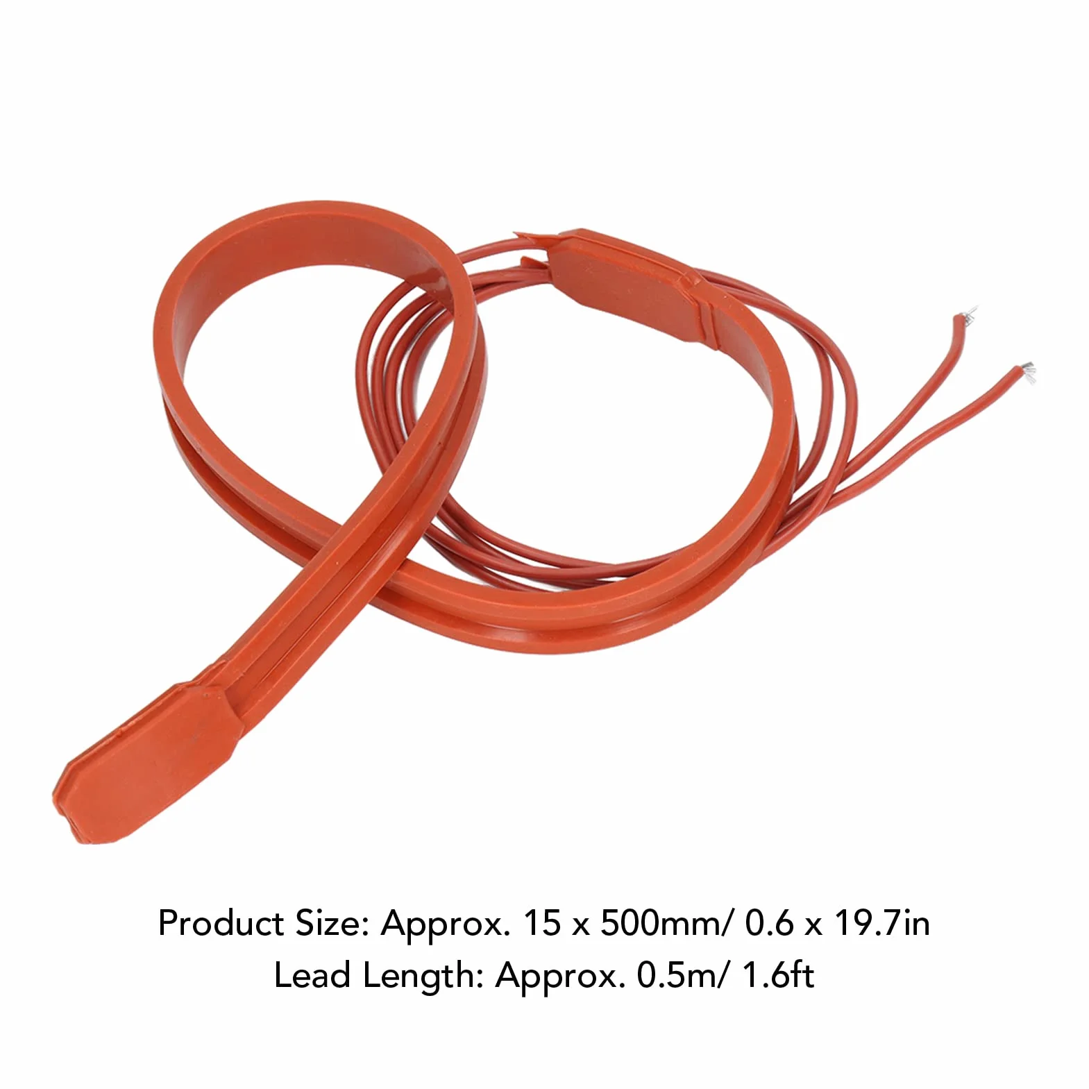 Cinturón de calefacción de silicona, banda de calefacción impermeable Calentador flexible Cables de calefacción autorregulables antiescarcha 220V