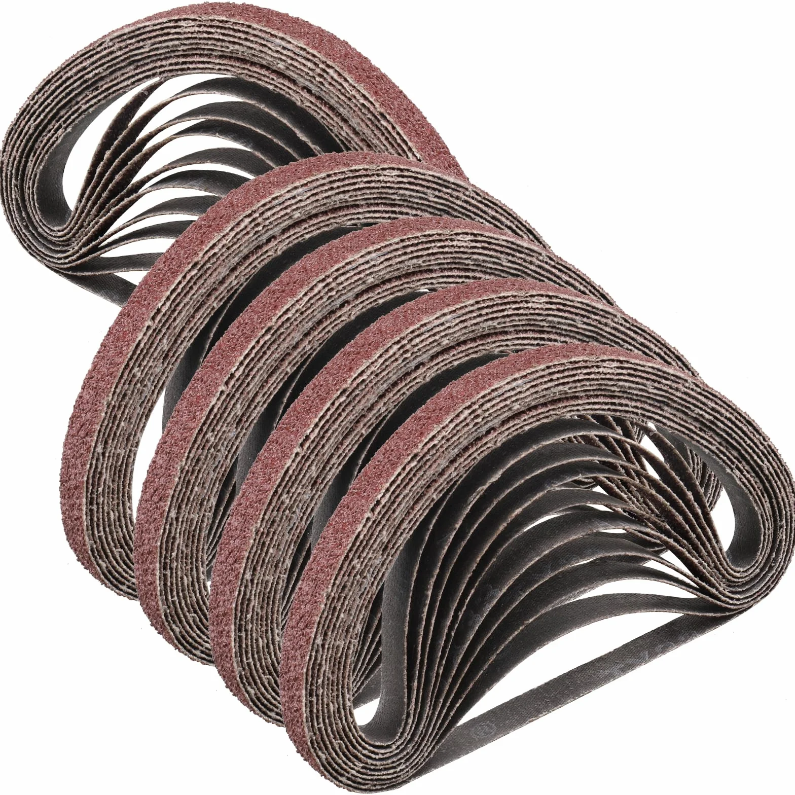 STEBRUAM Bandas de Lija 13 x 457 mm,50piezas 40 grano Para Lijadora de Banda