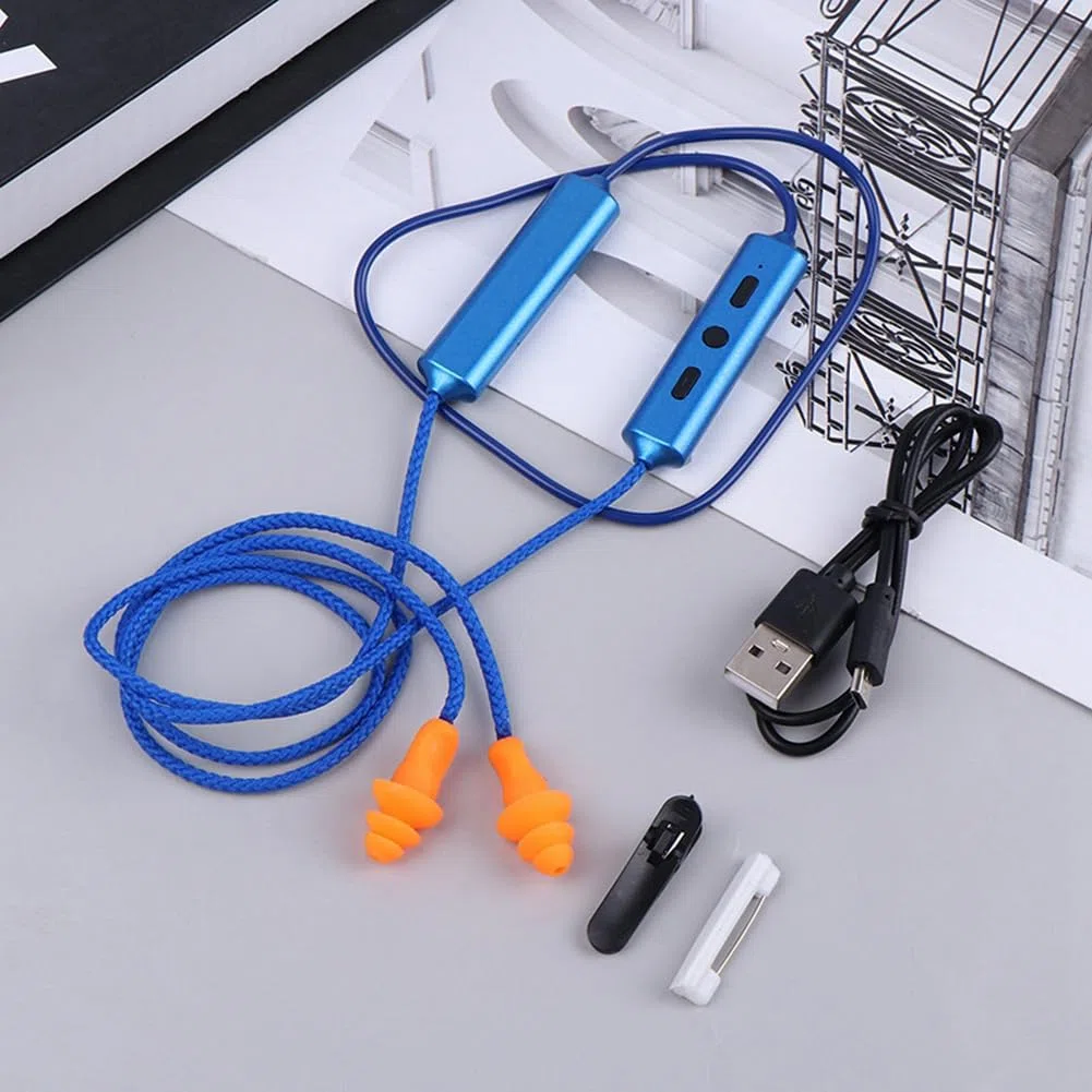 Tapones para los oídos de protección auditiva, protección contra el ruido Bluetooth, auriculares intraurales, aislamiento de ruido, auriculares para obras de construcción, auriculares ligeros