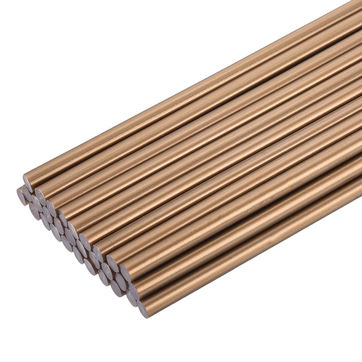 QUARKZMAN Barras de Pegamento Caliente, 7x200mm, 30Pcs Palos de Pegamento Termofusible, Ideal para Bricolaje, Manualidades, Bronce Oro