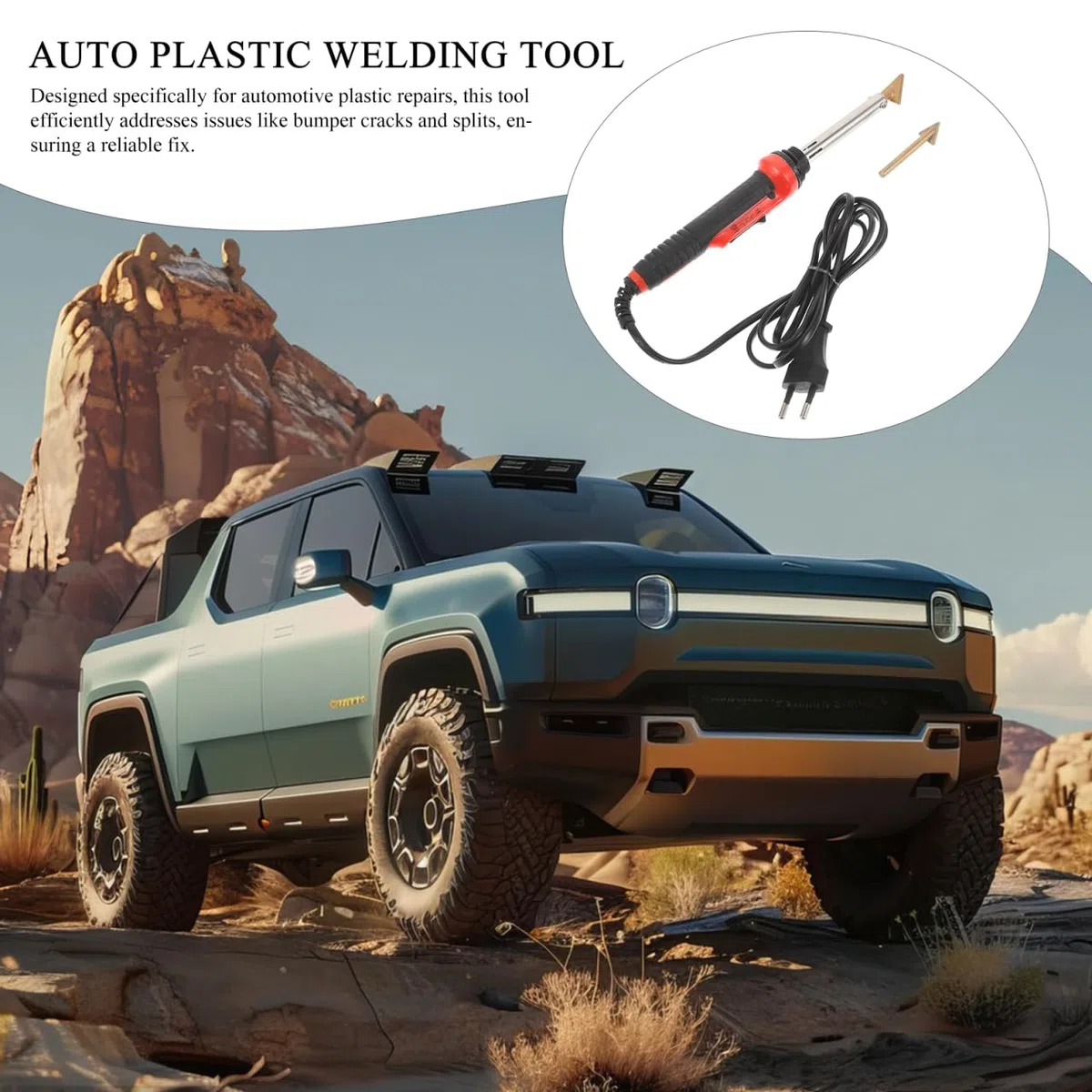 Mobestech Soldador Plástico Profesional Para Defensa Coche Máquina Soldar Plásticos Para Reparación De Parachoques Herramienta Fácil De Usar Para Autos Equipo Versátil