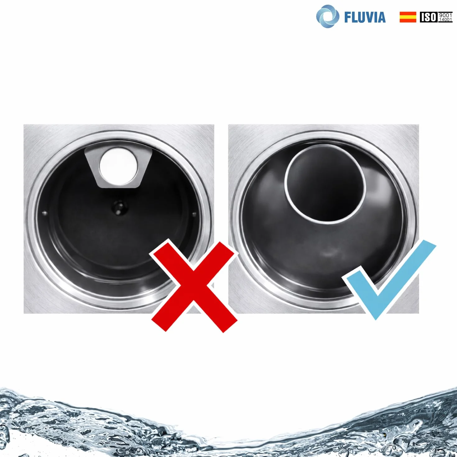 Tapa de Bote Sifónico con Válvula de Aireación Horizontal – Antiolores y Antirruidos – Ideal para Instalaciones de Baja Cota y Reformas – Acero Inoxidable