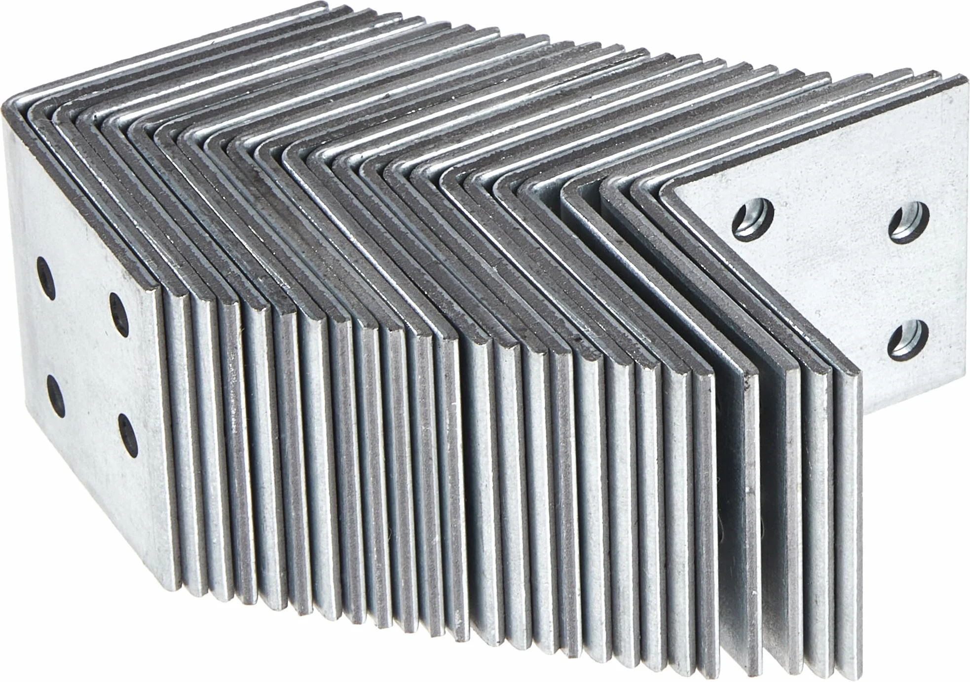 Alberts 330194 Escuadra de ensamblaje, Galvanizado Sendzimir, 40 x 40 x 40 mm, Juego de 25