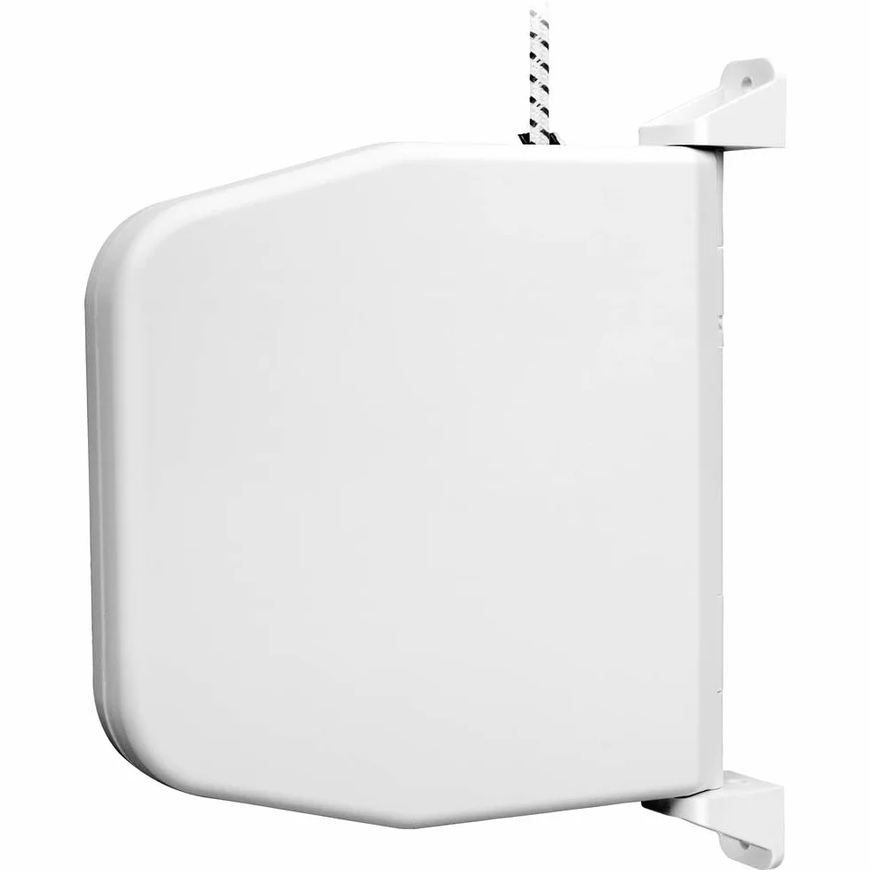 Schellenberg 50501 Enrollador de rosca con cordón, 5m, blanco
