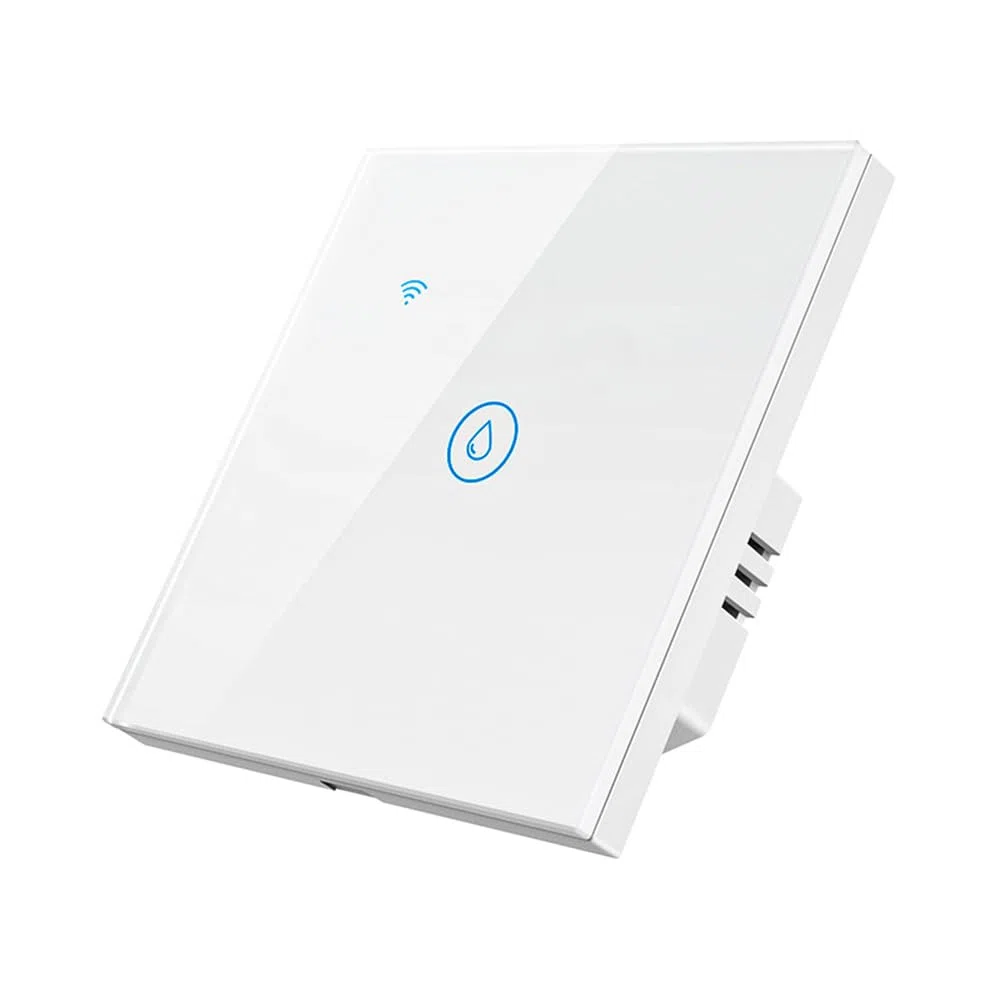 WiFi Smart Heater Timer Switch Wall Touch Boiler Switch Compatible con Alexa, Home, Smart Life App (Blanco, 40A 8000W)