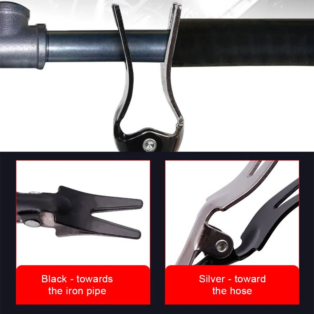 Alicates para Quitar Mangueras, Alicates para Abrazaderas de Manguera, Alicate Linea Combustible, Alicates de Cuello Tipo R, Alicate para Tubos de Combustible, Alicate Abrazaderas Coche, 2 Piezas