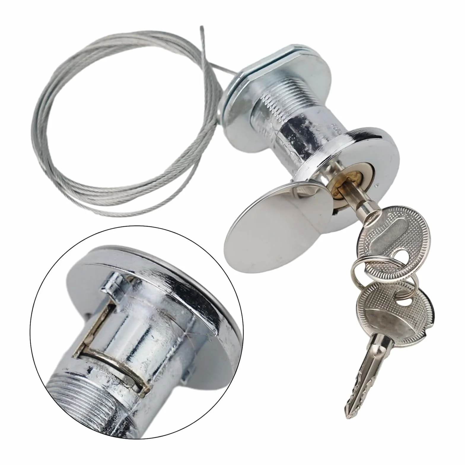 Kit de Bloqueo de Liberación de Emergencia Cerradura Universal para Puerta de Garaje con 2 Llaves de Desconexión Accesorios de Puerta