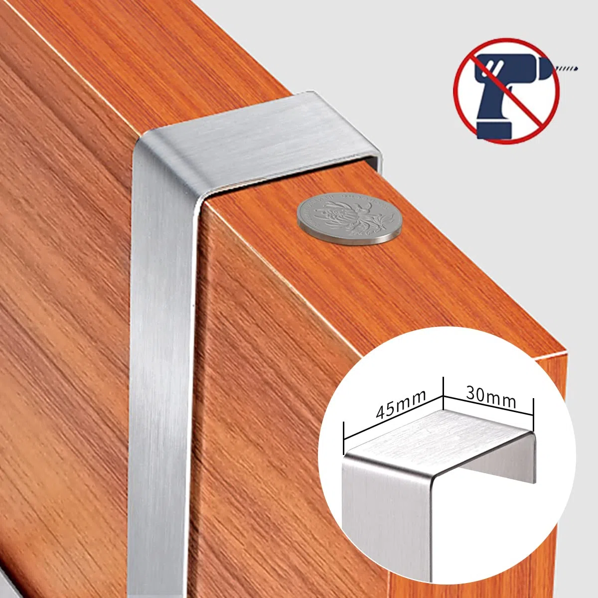 YUMORE Perchero para Puerta 45mm Colgador de Puerta con 12 Ganchos Acero Inoxidable Perchero Percha para Colgar Chaquetas Ropa Toallas Bolsos Almacenamiento para Baño Pasillo Dormitorio, Plateado
