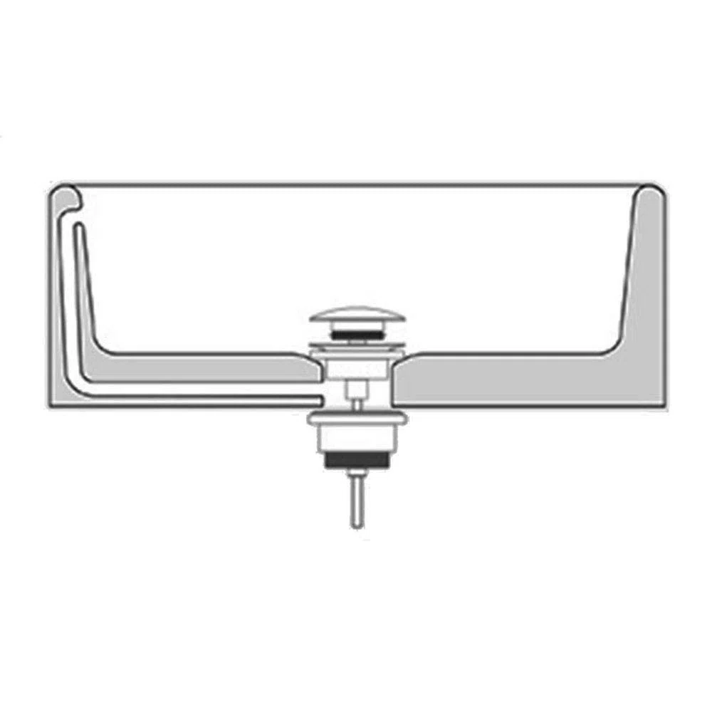 Kibath L480671 Válvula Clic Clac Universal Oro Desagüe Push-up de Lavabo y Bidet, con Acabado Rosa. Tuerca de 1 1/4. Fabricada en latón