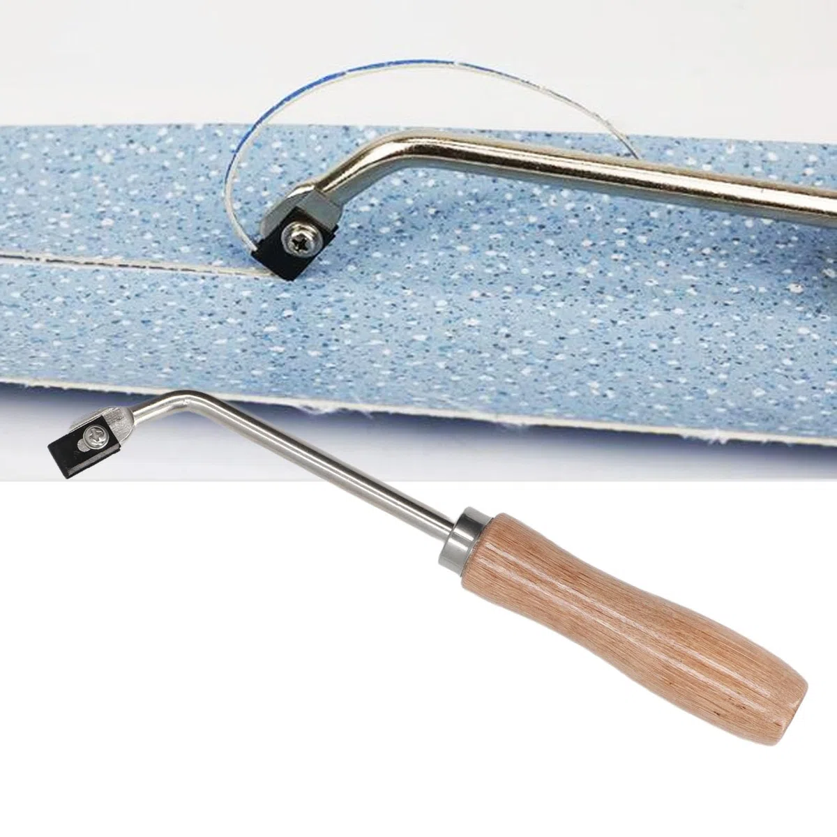 Ranuradora de Madera de Haya, Gubia, Ranuradora de Acero, Cuchillo, Herramienta de Corte de Soldadura para Suelo, para Suelo de Plástico PVC