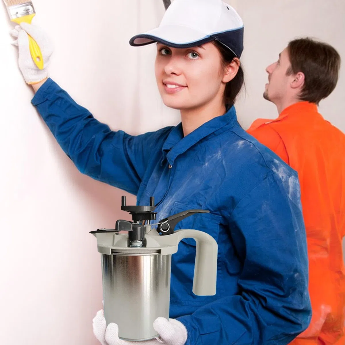 Coctelera de pintura – Tapa de mezcla de pintura | Boquilla para verter pintura | Tapa mate de mezcla de pintura con tapa de mezcla | Dispensador de pintura por para remover y almacenar pintura