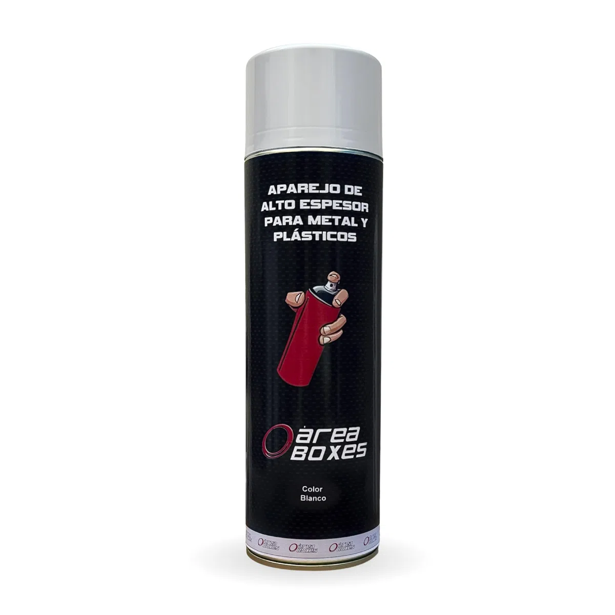Pintura en aerosol, alto espesor, fuerza de llenado, fácil de moler. Usar después de imprimación o para metal, plástico, madera, etc. Rigs P/Auto calidad 2k. 500 ml (1, blanco)