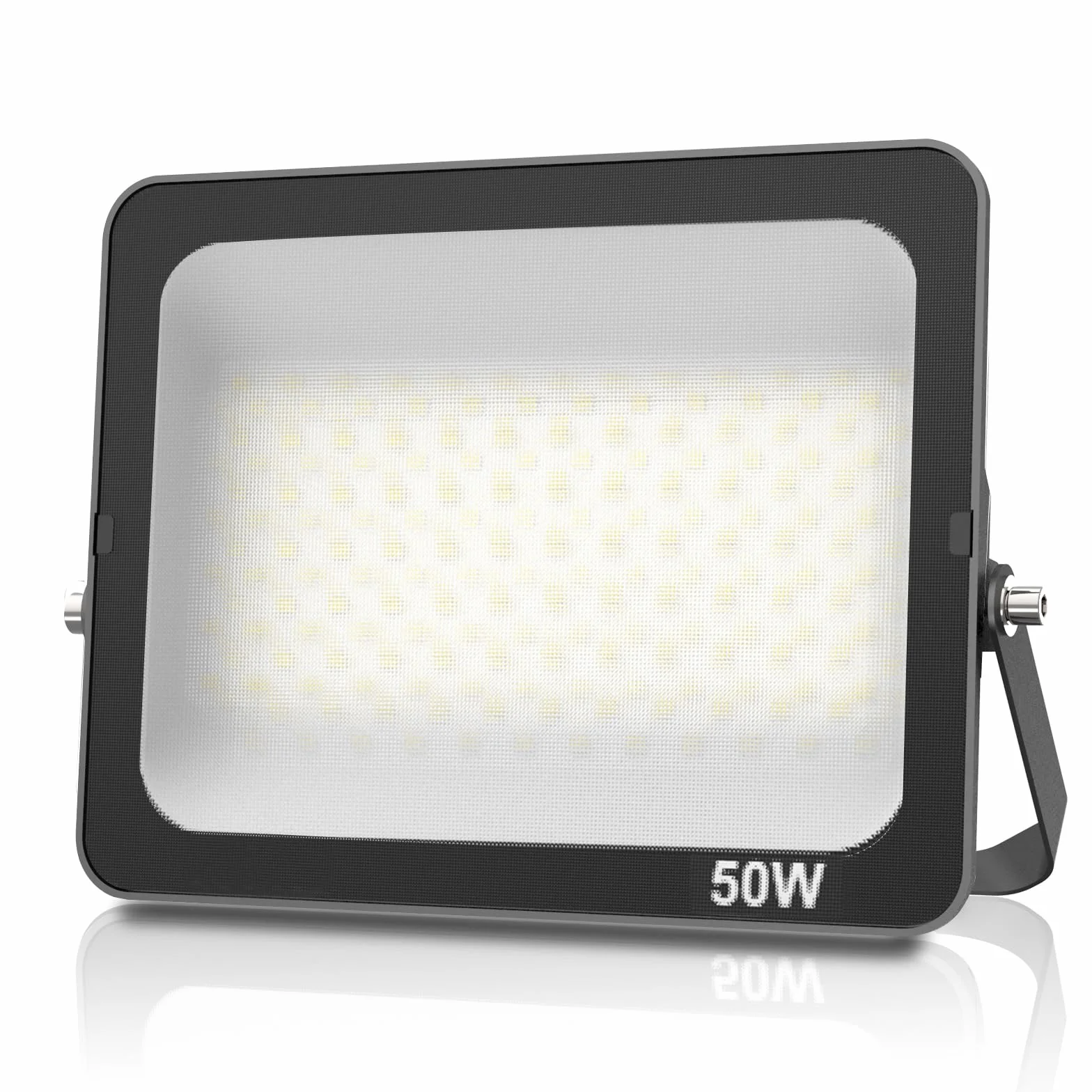 Foco LED Exterior 50W, Proyector IP66 Impermeable Luz Exterior 6500K Blanco Frío, Iluminación de Seguridad para Casa,Patio,Garaje,Terraza