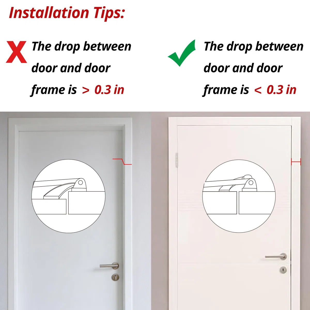 HASWARE Barra oscilante de seguridad para el hogar, aleación dorada, antirrobo, para puerta delantera e interior, tope de puerta de refuerzo a prueba de niños (dorado)