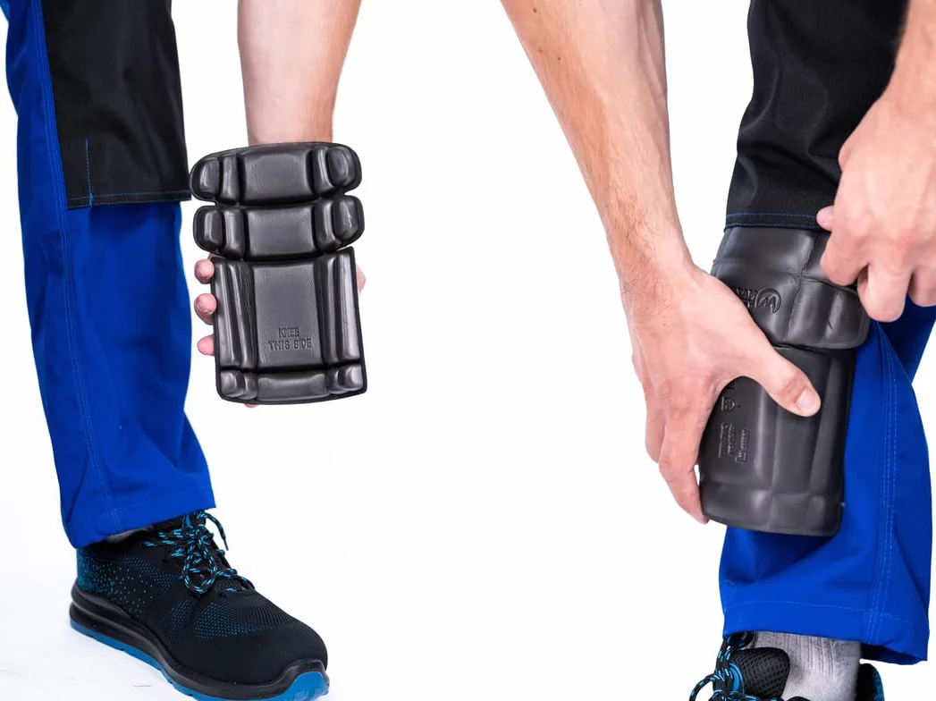 MAZALAT work wear 1 par de rodilleras flexibles, rodilleras de espuma para pantalones de trabajo, protectores de rodillas para albañilería, laminado, parquet, trabajos de jardinería, almohadillas