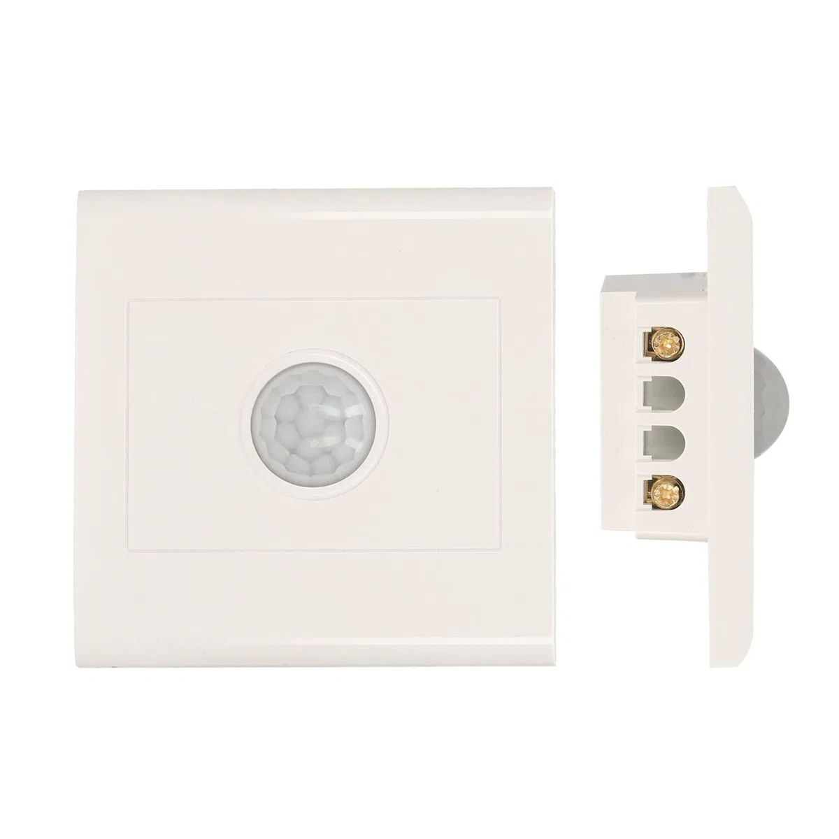 Dioche Interruptor de Luz con Sensor PIR, Interruptor de Luz LED Activado por Movimiento, Detector de Detección de Cuerpo Inteligente, Control Automático, Rango de Detección de 3-8m, 86x86mm