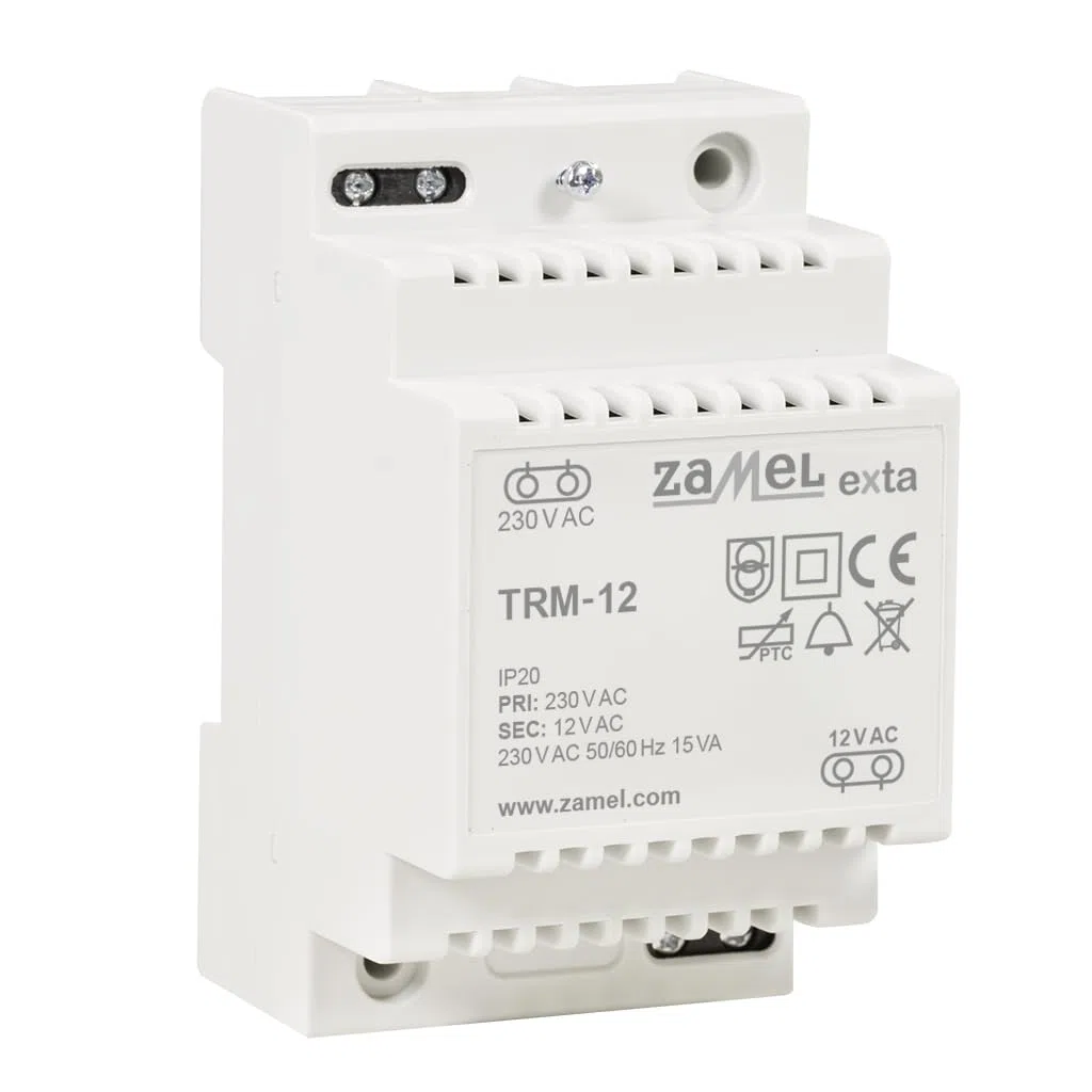 zaMel Transformador de Timbre TRM-12 12 V/CA 1,25 A