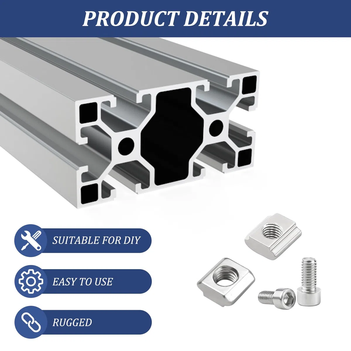 Zimoer 200 Piezas Tuercas Deslizantes y Tornillos, M5 Tuercas de T-Ranura, T Tuerca de Acero Carbono, Tuerca de Martillo Ranura en T para Ranura de Extrusión Perfil Aluminio Estándar de Serie 2020