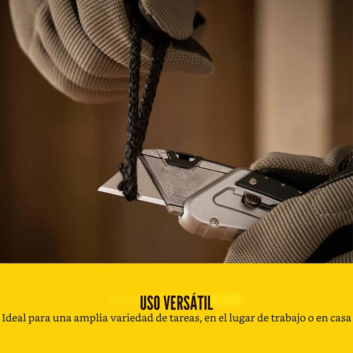 STANLEY Cuchillo de Bolsillo Deslizante, Confiable y Duradero, Para Corte y Recorte Rápido y Fácil, ‎0-10-810