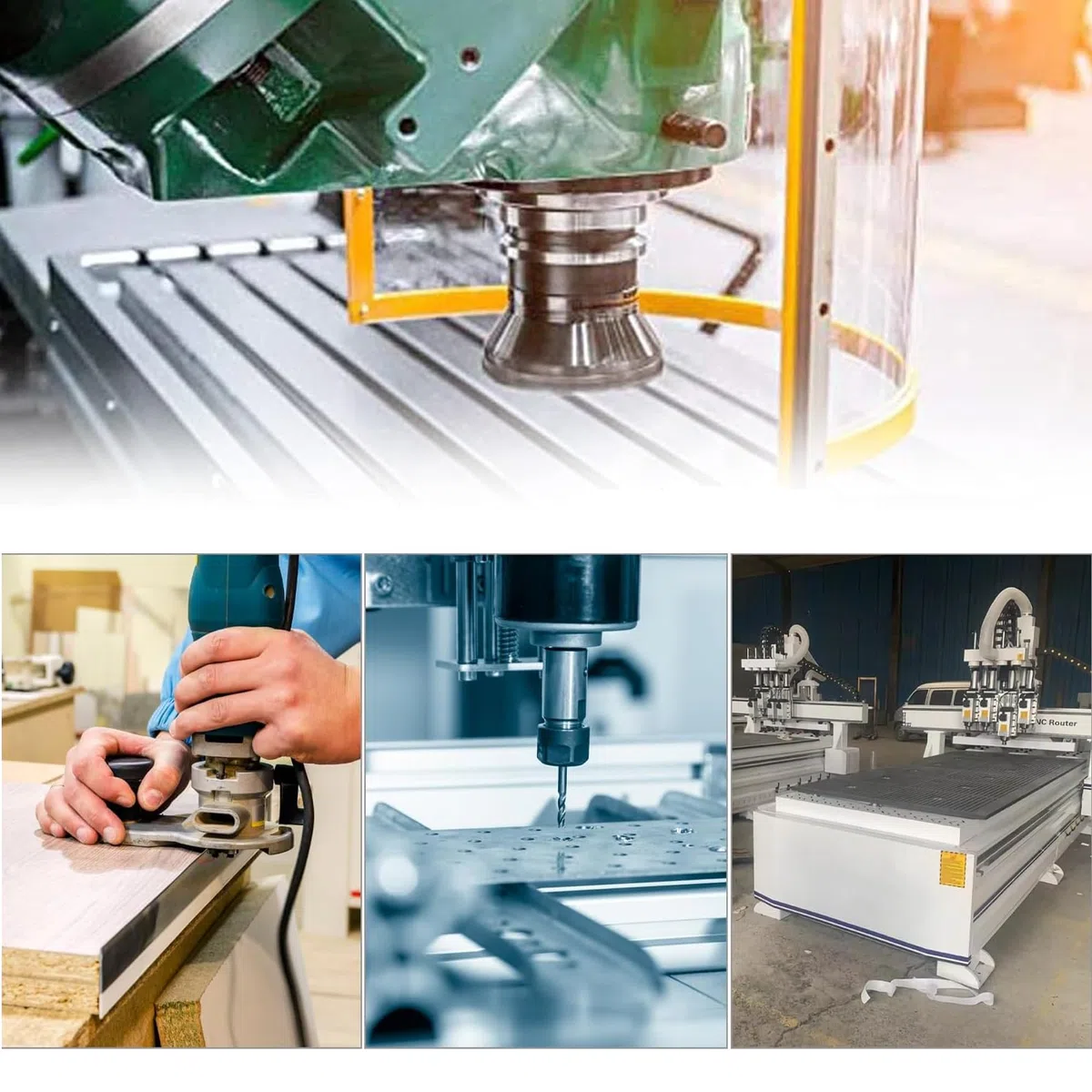 Juego de 8 alicates de sujeción para Einhell Katsu Bosch Dewalt, 6 adaptadores de abrazadera (6 mm, 6,35 mm, 8 mm) + 2 tuercas para máquina de grabado, pinzas de precisión para grabado y carpintería