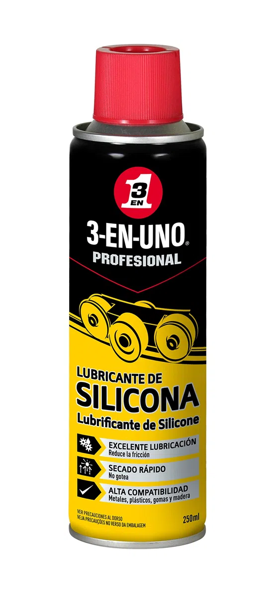 3-IN-ONE Profesional - Pack de 3 Lubricante de silicona 250ml en Spray + Multiherramienta - Pack 3