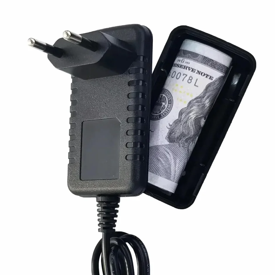 Escondite Secreto Doble Fondo Para Ocultar Dinero Joyas Llaves Caja Fuerte Oculta Impermeable Portátil Simula Botella De Agua Real Para Seguridad En Viajes Y Hogar (Cargador)
