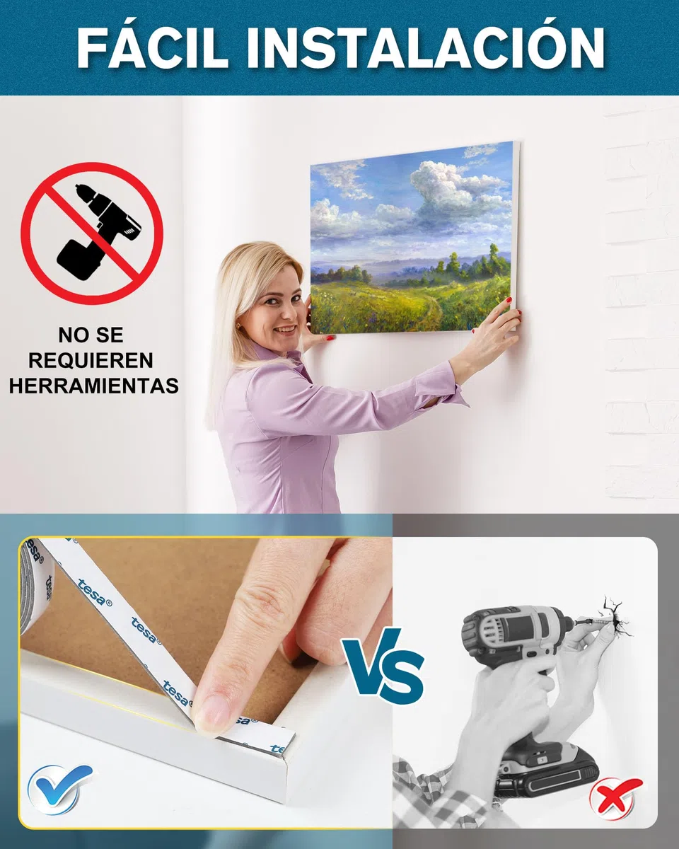 EMITEVER Cinta Doble Cara Extrafuerte 68211-5,5 mX20 mm Cinta Adhesiva Doble Cara, Impermeable y Resistente a la Temperatura, Adecuada Para Automóviles y Decoración Del Hogar