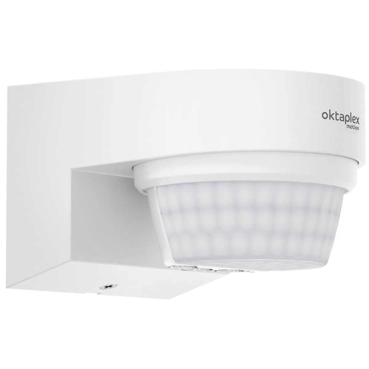 Oktaplex Eva Detector de Movimiento Exterior 14m / 240° Sensor de Movimiento Infrarrojo Aparente IP65 Sensor de Movimiento Blanco