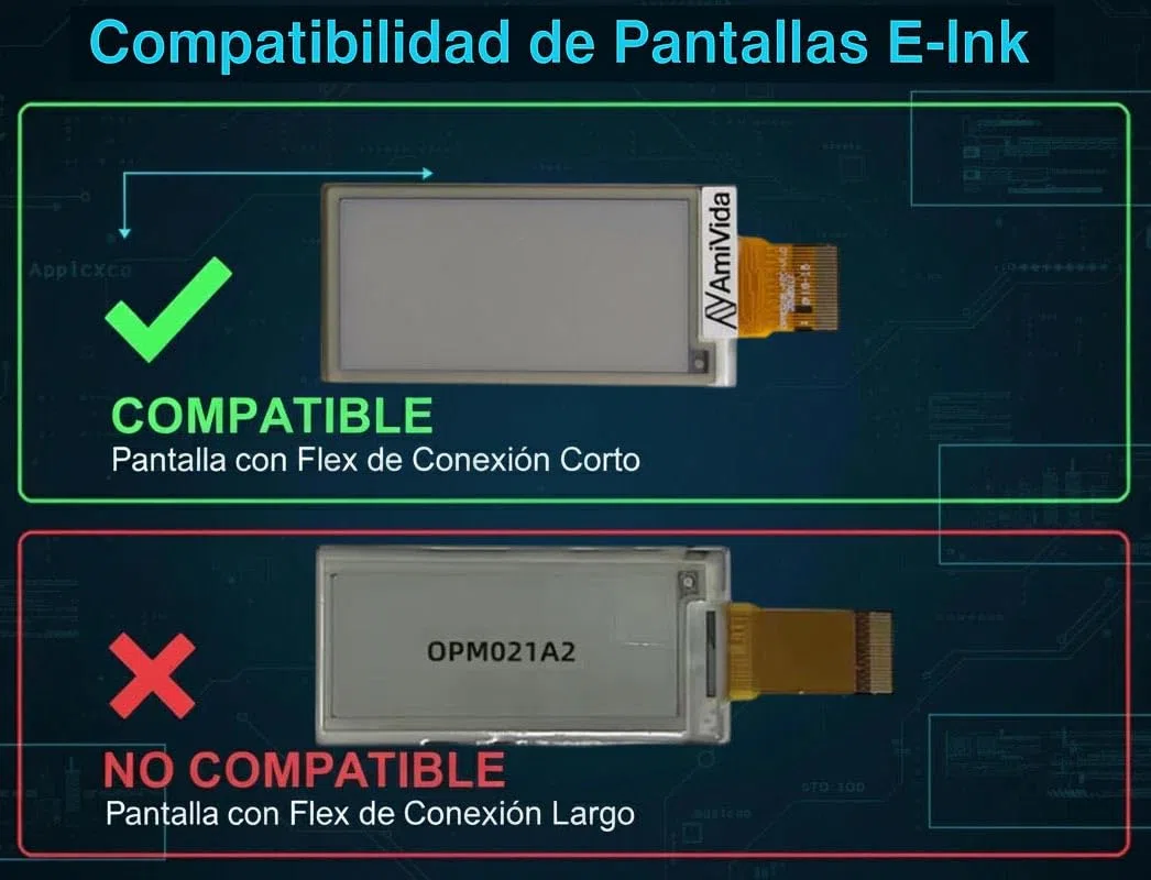 Pantalla LCD OPM021B1 para NTH01 / NTH01-EN-E / THM02 – Display LCD de Reemplazo Compatible con Termostato Netatmo – ATENCIÓN: Comprobar Referencia de la Pantalla Antes de Comprar