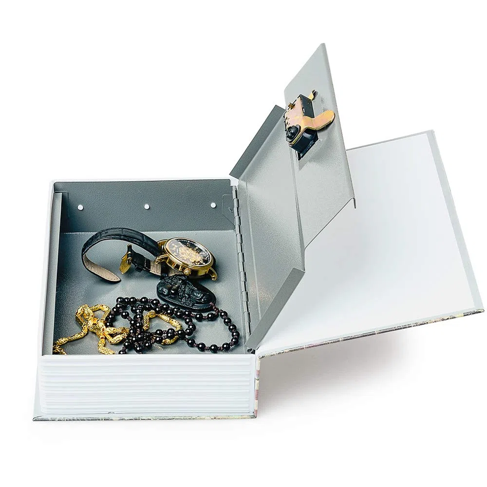 Caja fuerte oculta en forma de libro con cerradura de combinación/redirección de llaves (cerradura de contraseña, Biblia)