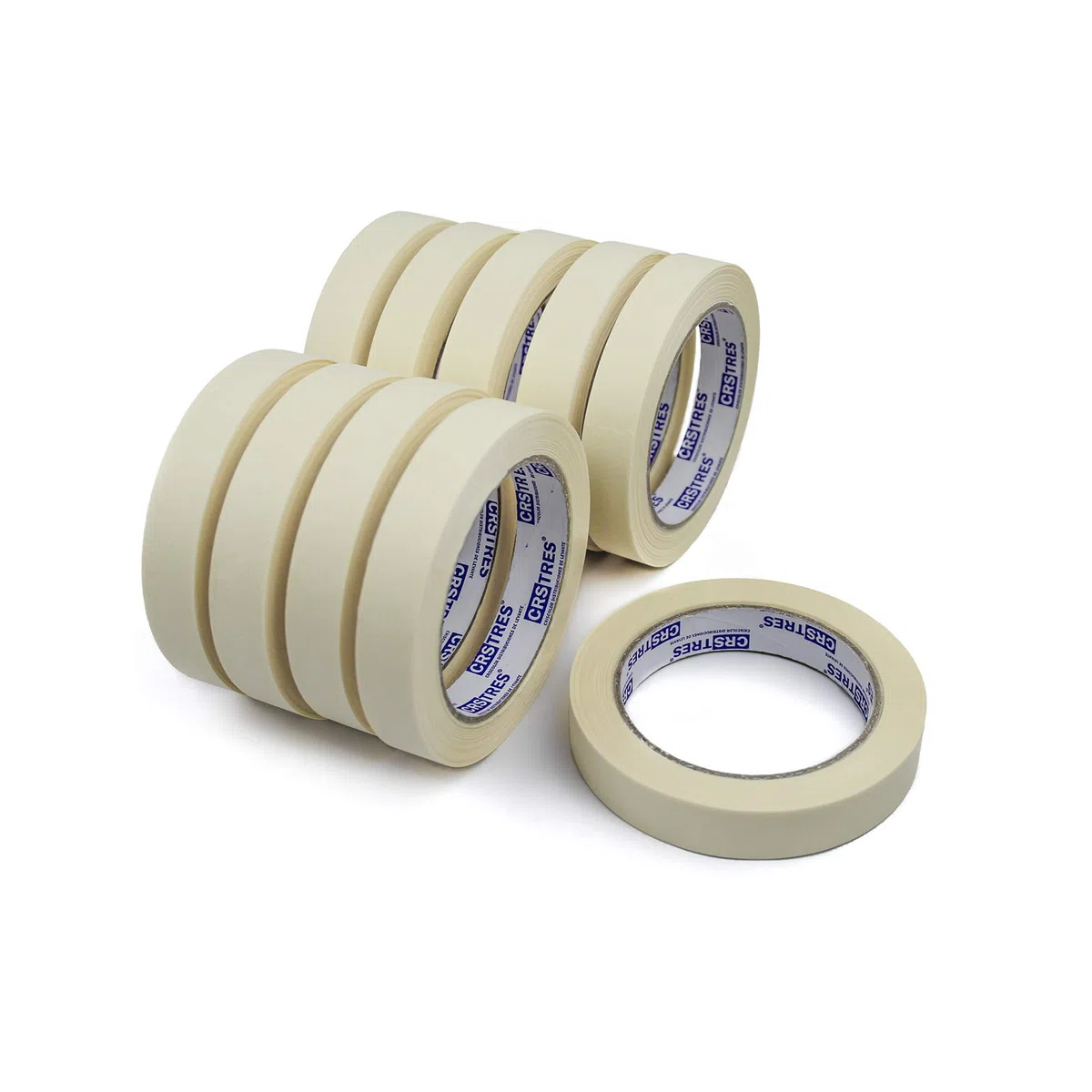 Cinta de Carrocero - Pack Cinta de Pintor - No Deja Residuos, Excelente Adhesión. (Cinta 19mm x 40m - PACK 10 Ud)