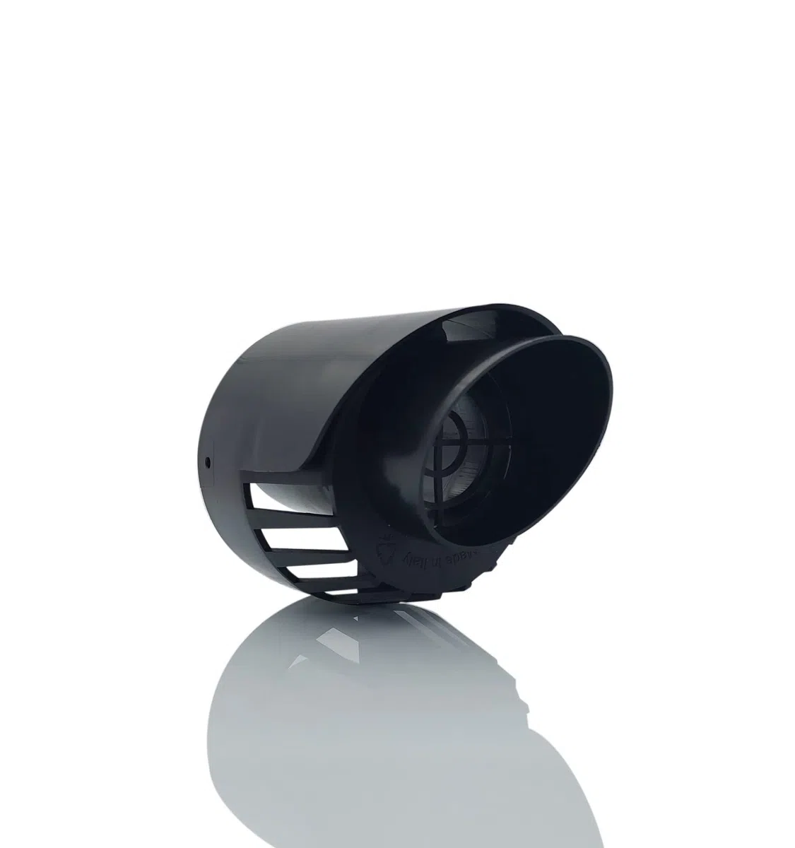 TYGERIX Terminal Coaxial de Pared para Succión y Descarga de Calderas 60/100 mm | Polipropileno Negro | Evacuación de Aire y Humo para Caldera de Condensación