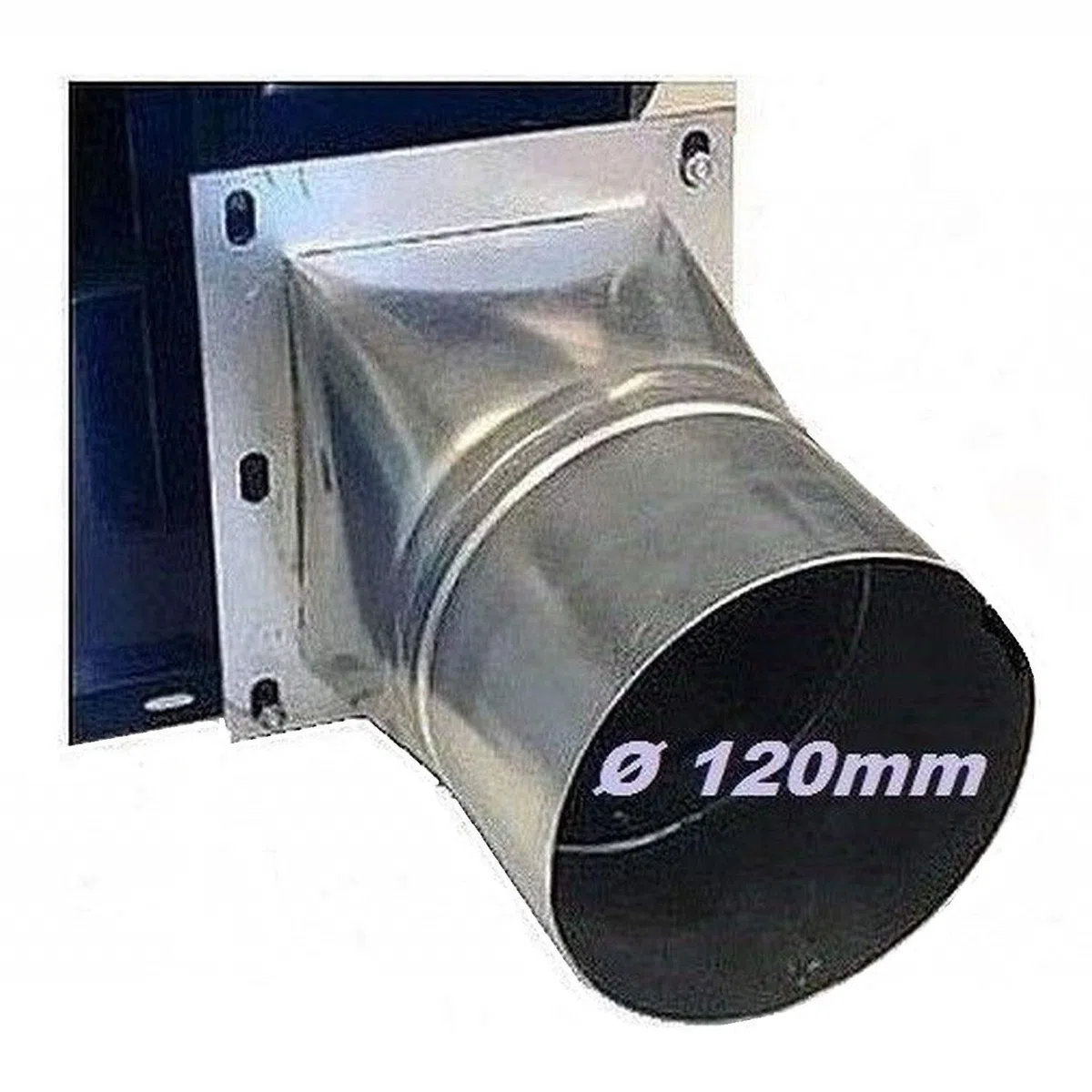 Adaptador de 4 acodadas y ranuras, 120 mm de diámetro, conector de tubo, conector de manguera para ventilador radial, ventilador radial, ventilador radial, ventilador radial, ventilador