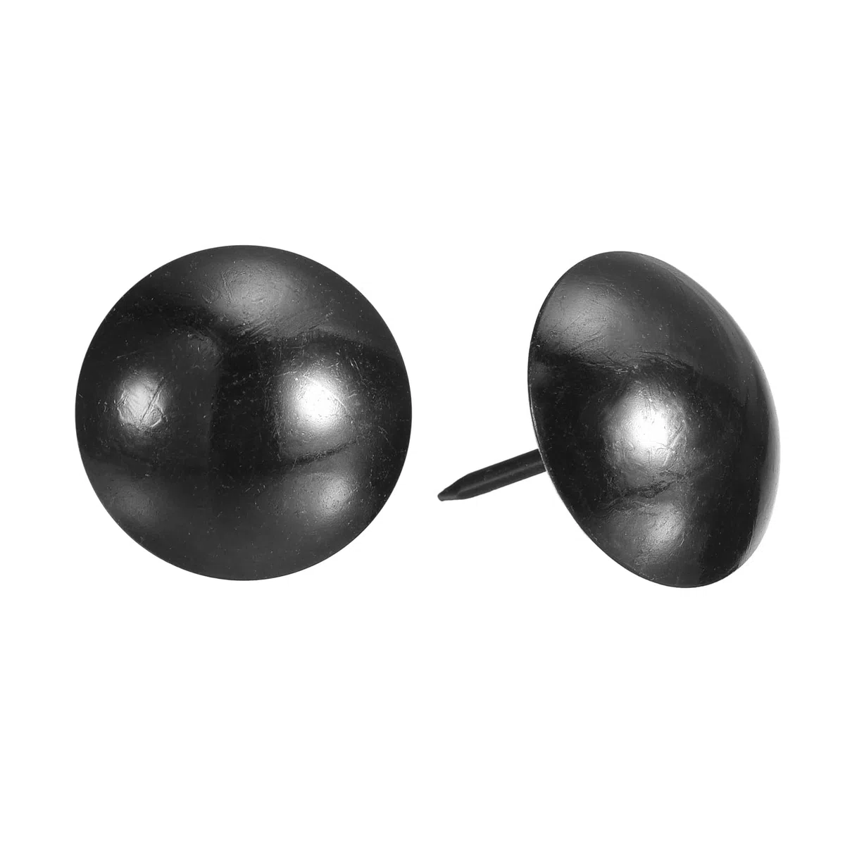 sourcing map Tachuelas de tapicería para muebles, 30 piezas de 25 x 28,5 mm, kit surtido de tachuelas de acero al carbono para el hogar, sofá, bricolaje, cabezas de uñas decorativas, color negro