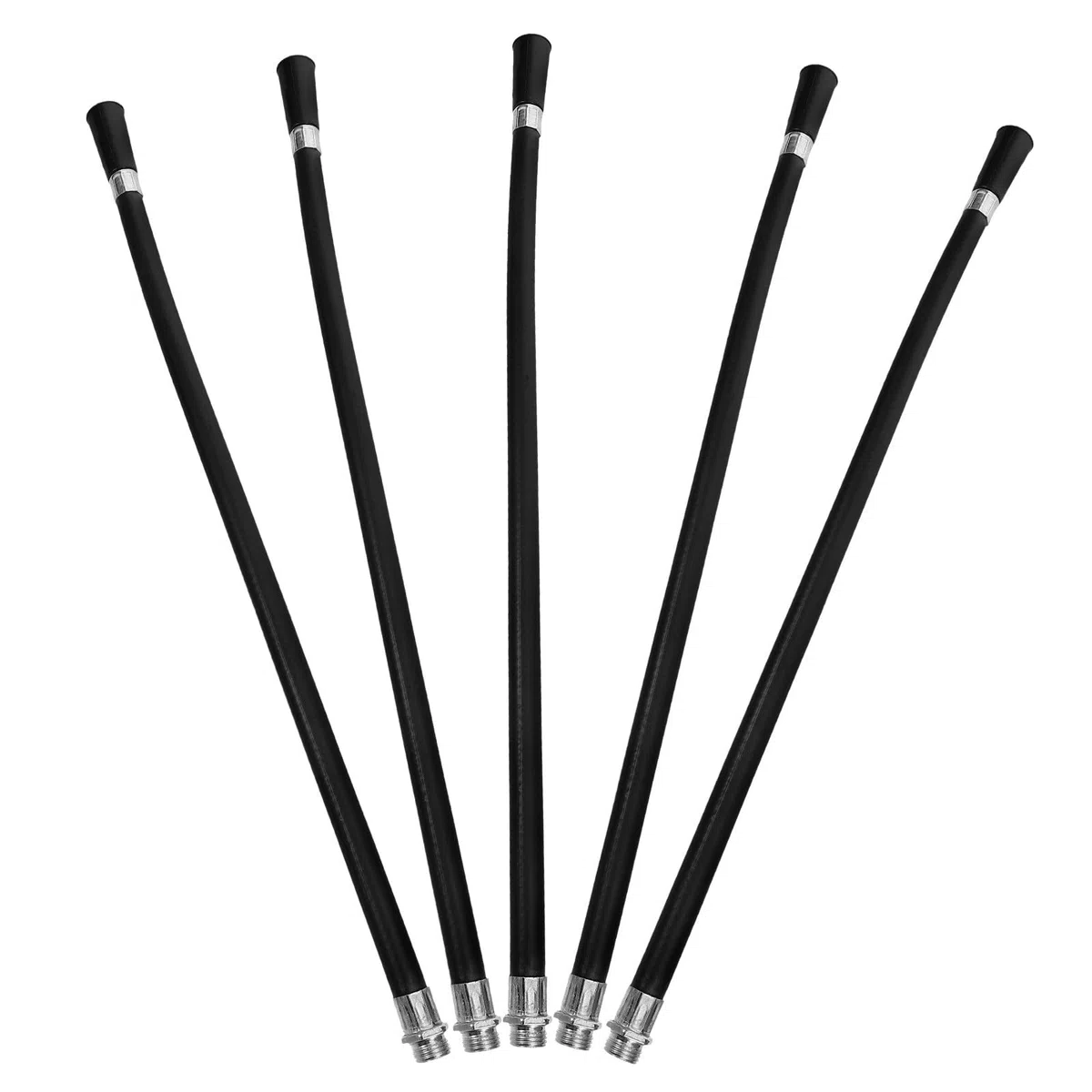 Alipis Boquilla del Extintor de Incendios Diseño Flexible Negro de Plástico Extendido de Extinción, Paquete de 5 Mangueras para Extintores de 4kg